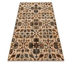 Alfombra de lana OMEGA AMALFI flores sepia 200x300
