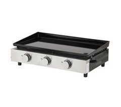 Plancha de gas MÉRIDA 3 quemadores 6 kW