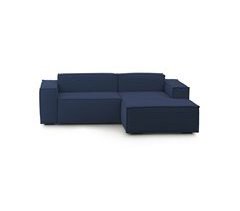 Sofá modular de 2 plazas con península derecha Dgatta