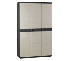 Armario Exterior Titanium 3 Puertas 4 Estantes Regulables 105
