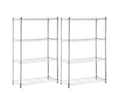 Pack 2 Estanterías Metálicas con 4 Baldas Ajustables O91