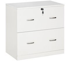 Gabinete de Archivos Melamina de Madera, Metal Vinsetto
