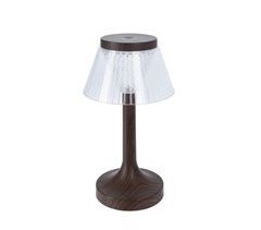 Well Home Lámpara de Mesa LED con efecto madera Recargable