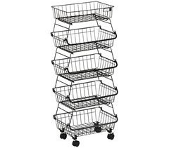 Cesta de Frutas Acero HOMCOM, hogar - cocina