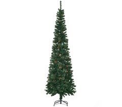 Árbol de Navidad Plástico, Metal HOMCOM, hogar - decoración