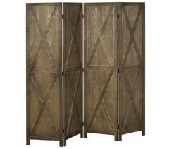 Biombo Madera de Paulonia HOMCOM, hogar - decoración
