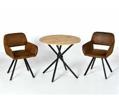 Juego de mesa de comedor y 2 sillas