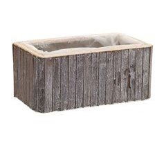 Cesto rectangular de madera