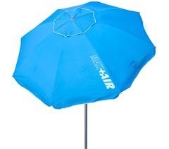Sombrilla playa antiviento c/mástil reclinable y protección UV50 Aktive