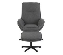 Sillón decorativo rotativo SARA color gris