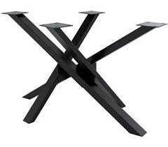 Soporte para mesa de comedor Jimmy en forma de mikado 120x70