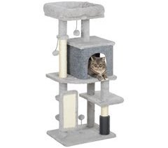 Árbol para Gatos Aglomerado de Madera PawHut