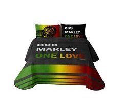 MARLEY - Colcha Bouti Estampada de Microfibra Extra Suave ONE LOVE