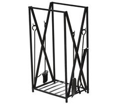 Estante para Leña Metal HOMCOM, hogar - climatización
