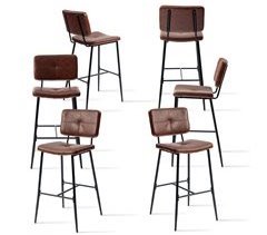 MEUBLES COSY Juego De Sillas De Bar Cómodas Y Resistentes