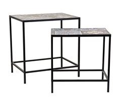 Set 2 soportes de mosaico y metal