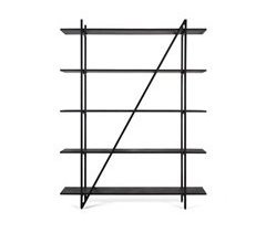 Estantería con estructura metálica y 5 baldas