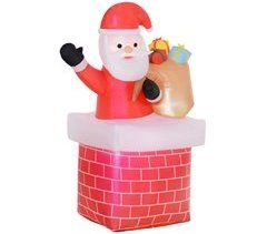 Hinchables de Navidad Tela de Poliéster Outsunny