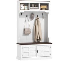 Perchero Zapatero MDF HOMCOM, hogar - muebles de recibidor