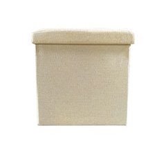Puff Ottoman de Almacenaje Cuadrado Plegable