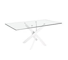 Mesa comedor rectangular cristal 150x95