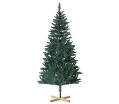Árbol de Navidad Plástico, Acero, Madera de Pino HOMCOM