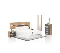 Dormitorio Ataneq Pure 5C Cambria - Grafito