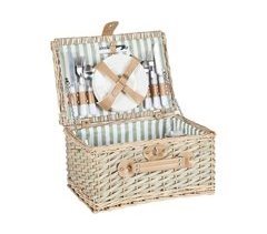 Beliani Cesta de pícnic Madera de sauce CLEMENTINE