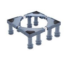 Pedestal para lavadora Kirburg con 8 patas acero inoxidable