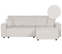 Beliani Sofá esquinero Pana ABACKA