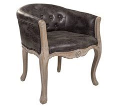 Butaca de madera tapizada