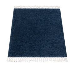 Alfombra BERBER cuadrado 9000 Franjas Bereber Marroquí Shaggy 160x160
