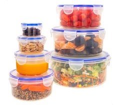 Max Home Pack 7 recipientes herméticos plástico 0,08 a 3,6L
