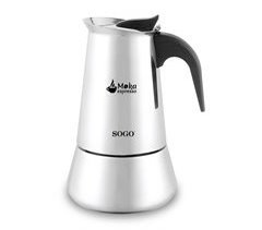 SOGO CAFETERA MOKA INDUCCION 6 TAZAS INOX