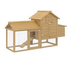 Gallinero de Jardín Madera de Abeto PawHut