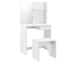 Juego de Tocador Katrineholm Mesa de maquillaje con Espejo