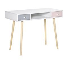 Escritorio Infantil Madera de Pino, MDF HOMCOM 100x48