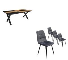 Mesa Fija, Sillas 194x90