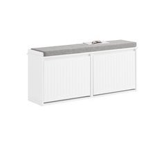 Banco Zapatero con 2 Solapas FSR98-XL-W SoBuy ES