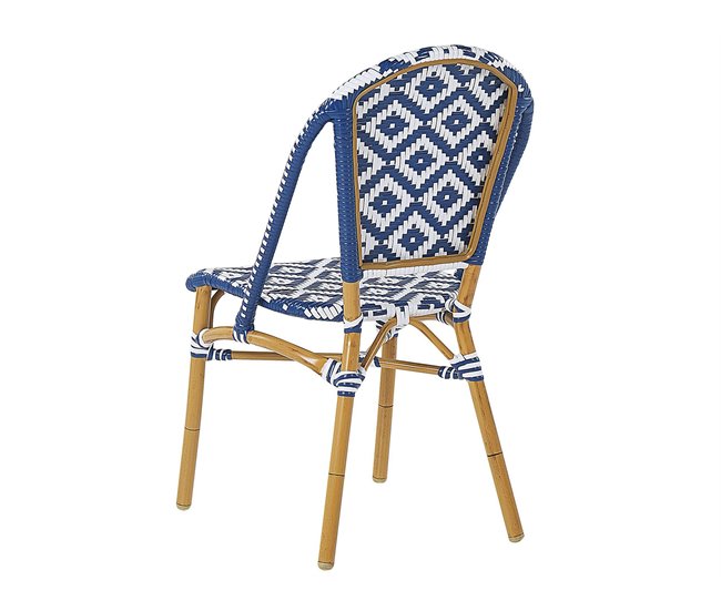 Beliani Conjunto de comedor RIFREDDO Azul Marino