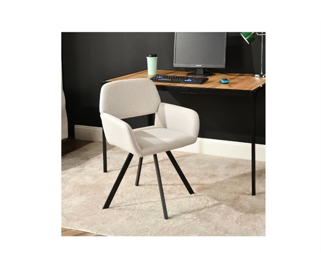 Urban Meuble Silla de comedor giratoria Beige