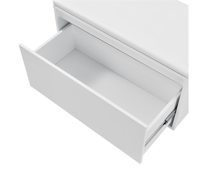 Banco zapatero Degerfors con cajón [en.casa] 39 Blanco