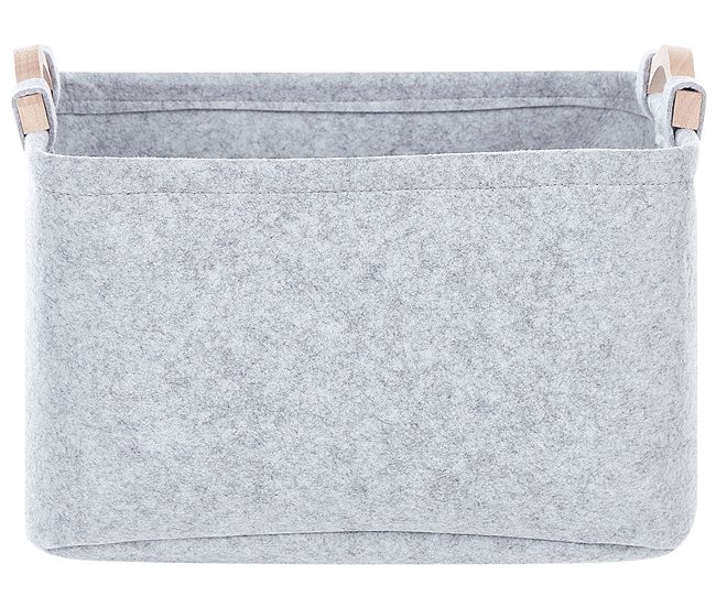 Beliani Estante de baño pequeño BAYSAI Gris Claro
