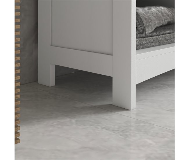 Armario de Baño MDF kleankin, hogar - baño Blanco