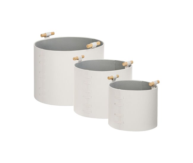 Beliani Cesta ARAM Crema