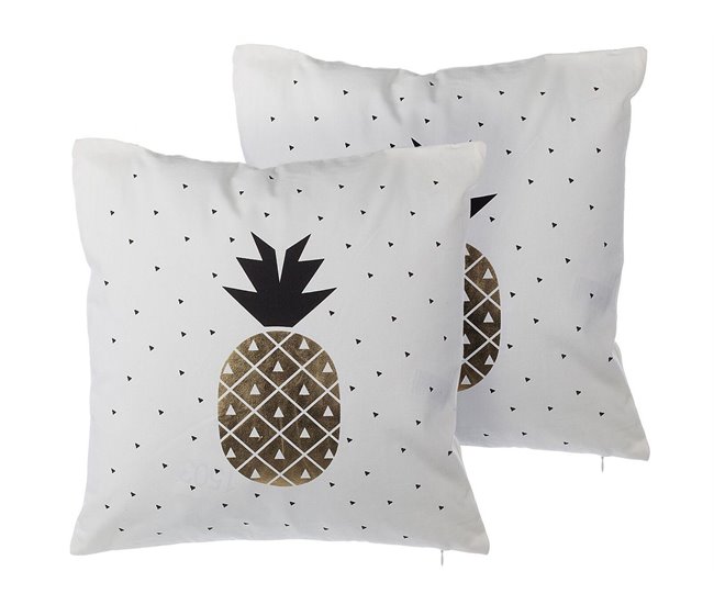Beliani Cojín decorativo YASMIN Blanco