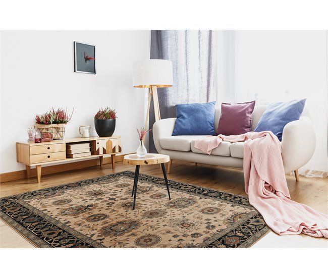 Alfombra de lana POLONIA Tesoro Marco 235x350 Beige