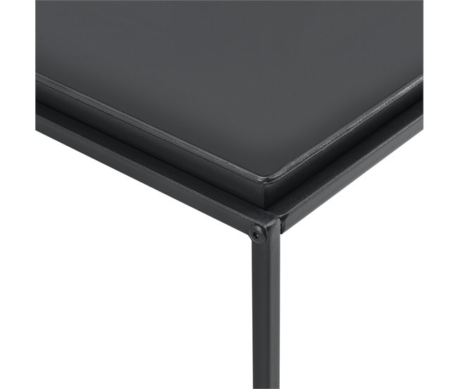Mesa de centro Nyker metal Negro