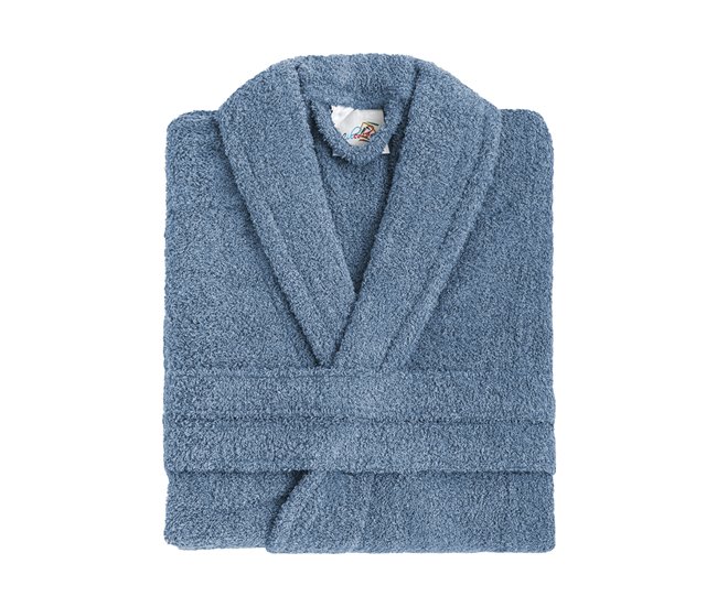 Acomoda Textil – Albornoz Unisex de Rizo Azul