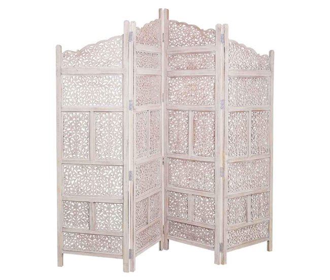 Paraban de madera  artesanal Blanco